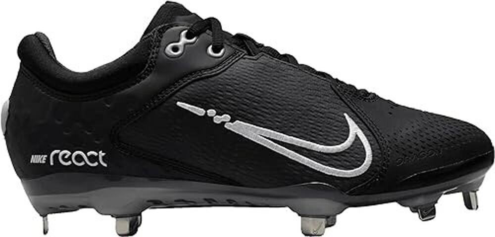 Nike Hyperdiamond 4 Elite Womens Sz 7 Softball Cleats Black Grey CZ5917-010 NEW